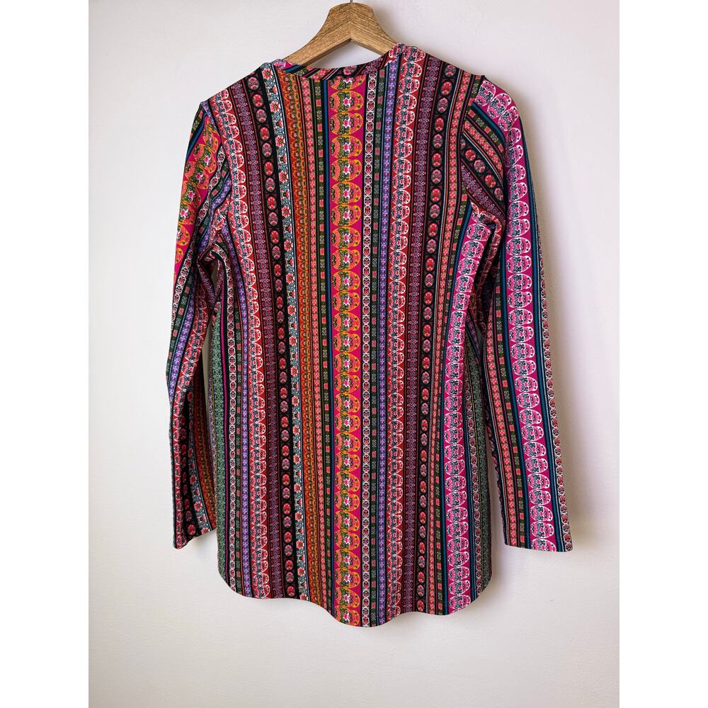 Show Me Your Mumu John Bell Tunic Top Boho Stripe Medium - Picture 4 of 4